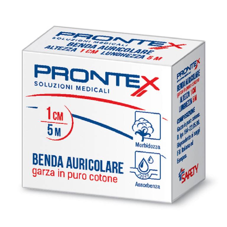 BENDA PRONTEX AURICOLARE 1X5CM BENDA PRONTEX AURICOLARE 1X5CM